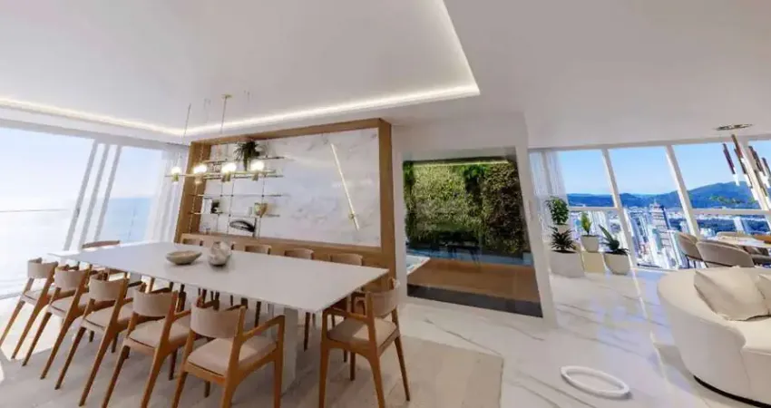 Lançamento frente mar com piscina privativa, 4 suites, centro em Balneário Camboriú