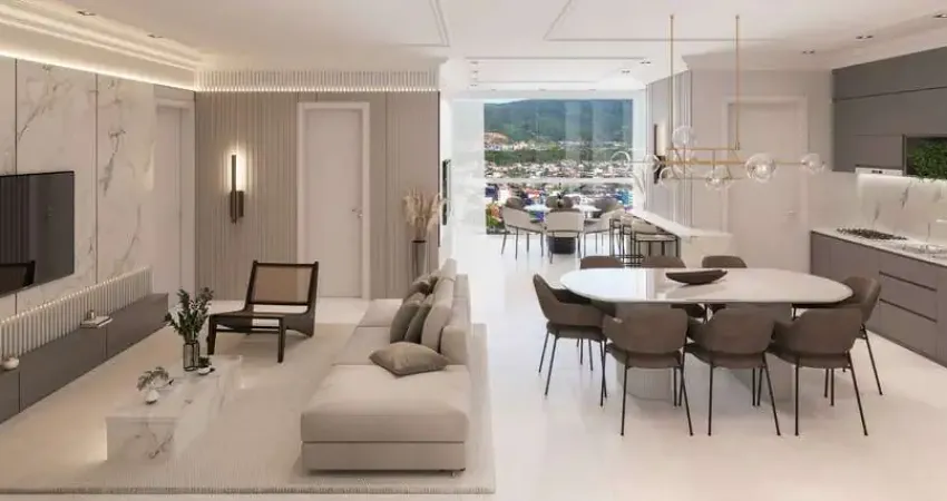 Apartamento na planta com 2 suítes e 2 vagas de garagem em Porto Belo