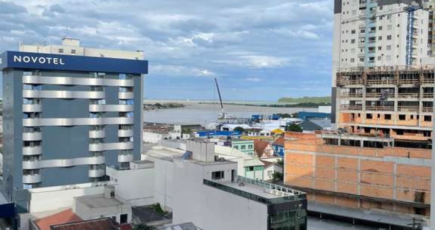 Apartamento com vista para baía Afonso Vipel, 2 dormitórios e 1 vaga no centro de Itajaí
