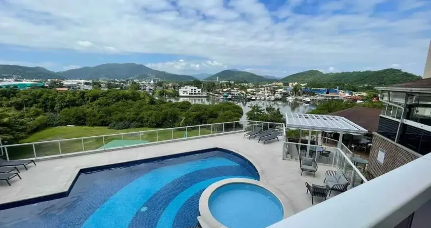 Apartamento diferenciado, vista mar e vista rio com piscina e jacuzzi privativas