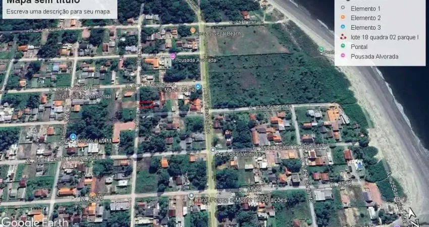 Terreno comercial à venda no Balneário do Parque, Itapoá 