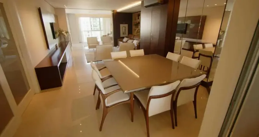 Apartamento mobiliado com 4 suítes e 3 vagas de garagem na praia brava em itajaí/sc