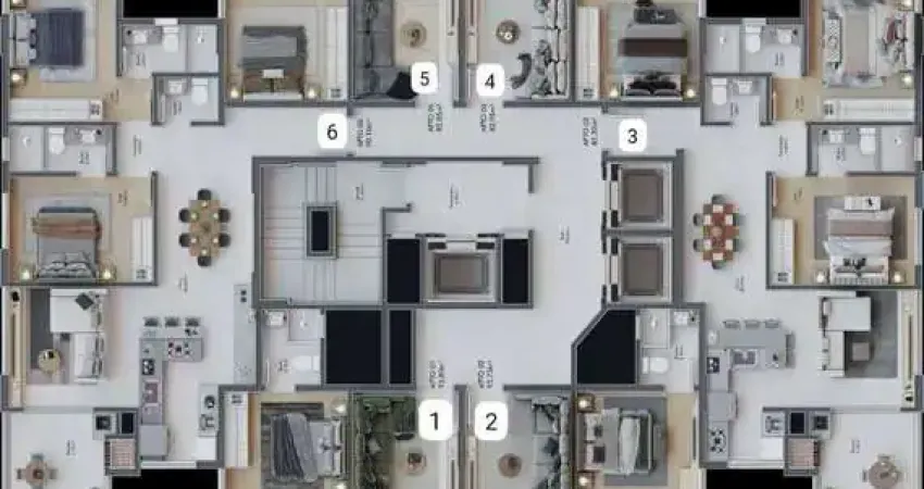 Apartamento na planta com 3 dormitórios sendo 2 suítes e 2 vagas em porto belo/sc