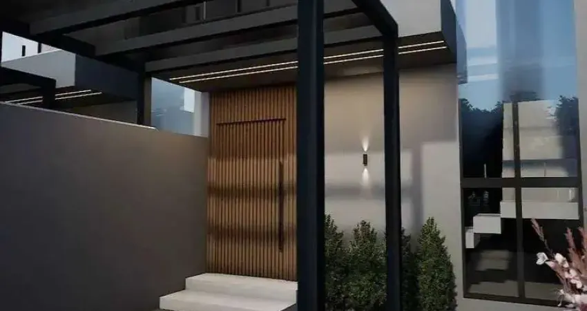 Sobrado na planta com 2 suítes e 2 vagas de garagem em areias de baixo, são josé/sc