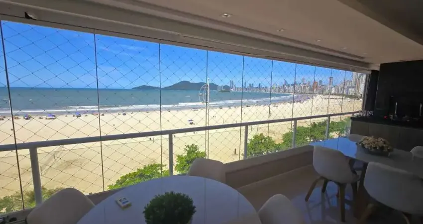 Apartamento frente mar mobiliado com 2 dormitórios e 1 vaga em balneário camboriú/sc