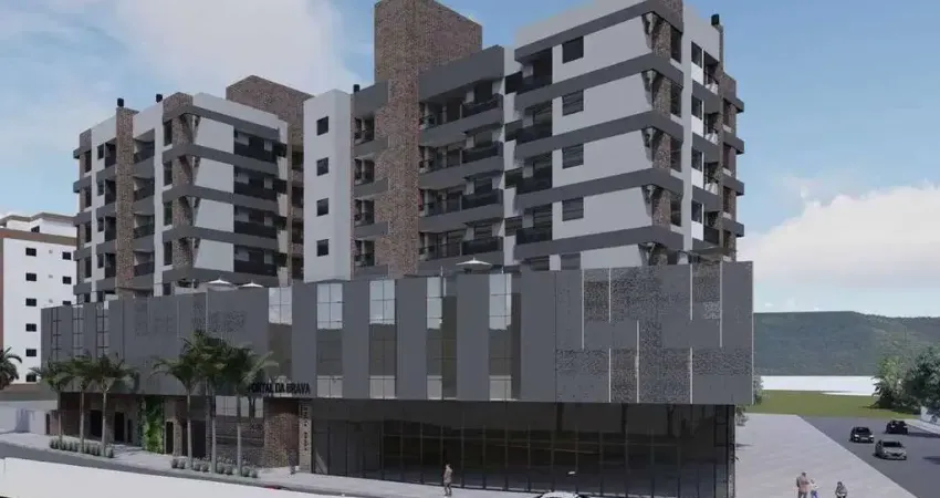 Apartamento com 2 dormitórios sendo 1 suíte e 1 vaga de garagem na praia dos amores