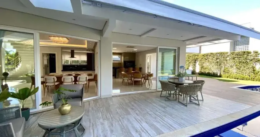 Casa moderna com 4 suítes e 4 vagas de garagem em jurerê internacional, florianópolis/sc
