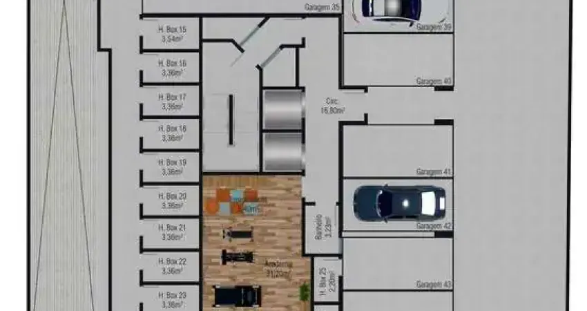 Apartamento com 2 quartos à venda no Barreiros, São José