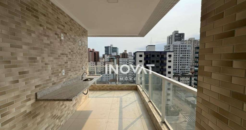 Apartamento com 2 dormitórios à venda, 74 m² por R$ 640.000,00 - Vila Guilhermina - Praia Grande/SP