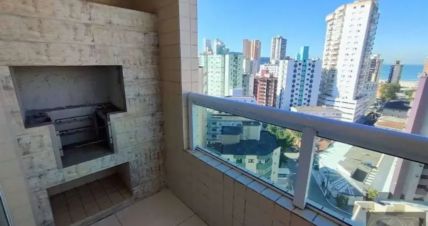 Apartamento 2 dorm sendo 1 suíte vista mar na Vila Guilhermina Praia Grande - SP