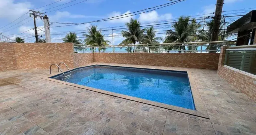 Apartamento 01 dormitório frente mar na Vila Caiçara.