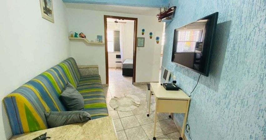 Apartamento 01 dormitório no Boqueirão em Praia Grande.