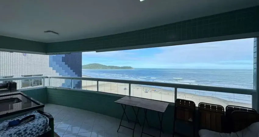 Aparatamento de 3 dormitórios com vista total para o mar com 3 vagas demarcadas