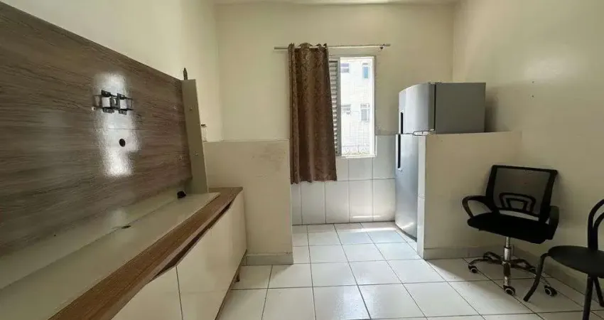 Apartamento 1 dormitório mobiliado no centro do boqueirão- praia grande /s.p.