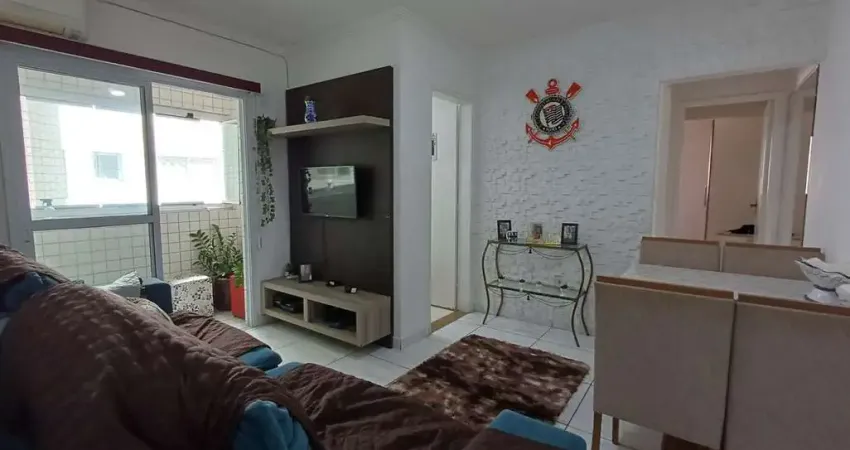 Apartamento na aviação na praia grande - 2 dorms (1 suíte) + lazer completo 65m²
