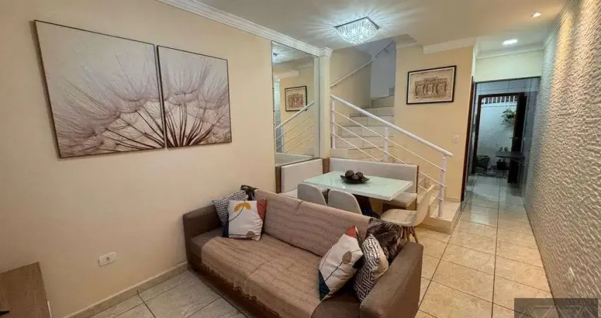 Sobrado em condominio 2 quartos aconchegante - vila guilhermina - praia grande