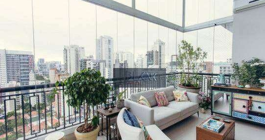 Apartamento Duplex com 3 dormitórios à venda, 225 m² por R$ 3.500.000,00 - Brooklin - São Paulo/SP
