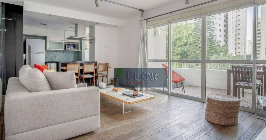 Apartamento Duplex com 1 dormitório, 74 m² - venda por R$ 1.850.000,00 ou aluguel por R$ 13.013,97/mês - Moema - São Paulo/SP