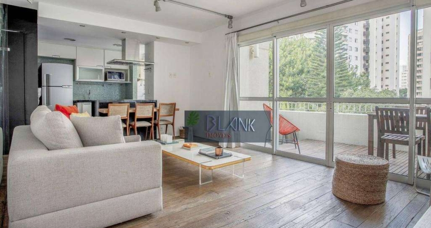 Apartamento Duplex com 1 dormitório, 74 m² - venda por R$ 1.850.000,00 ou aluguel por R$ 13.013,97/mês - Moema - São Paulo/SP