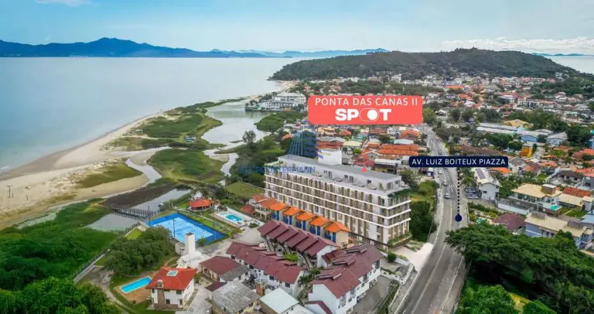 Cota de studio em ponta das canas, frente mar, florianópolis/sc