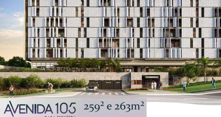 Avenida 105 campinas: apartamentos duplex de alto padrão com 259m² e 263² no novo bairro planejado casa figueira