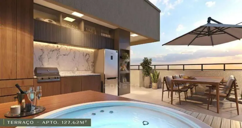 Lançamento - casa prado residence riva: apartamento cobertura de 127 m², 3 quartos, 1 suíte e varanda gourmet
