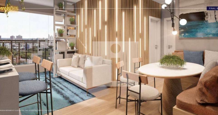Apartamento com 2 Dorm. /suíte /varanda/Lazer no Rooftop à venda, 53 m² - Yees Mansões Santo Antônio - Campinas/SP