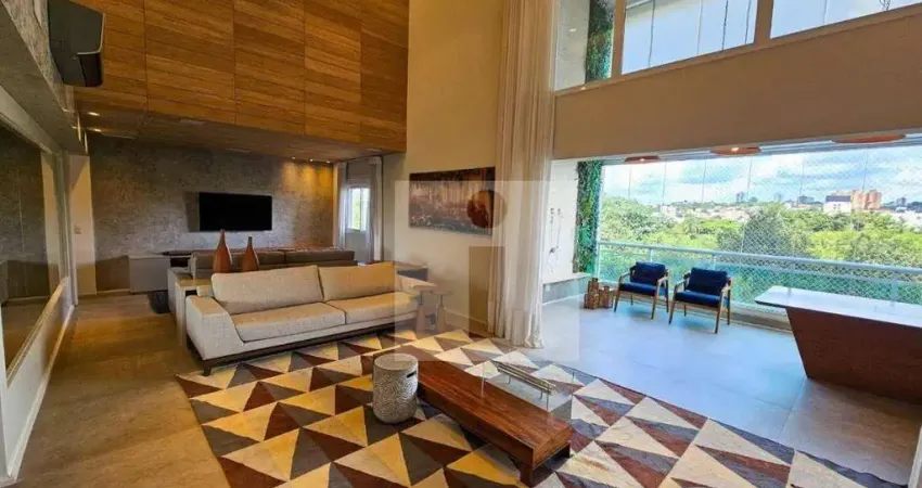 Apartamento decorado com 4 dormitórios, 184 m² - art house double sky à venda por r$ 2.699.700, ou aluguel por r$ 16.500 - taquaral - campinas/sp