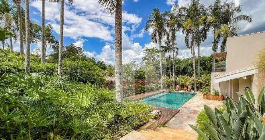Casa com 4 suítes à venda, 380 m² - venda por r$ 4.040.000,00 ou aluguel por r$ 32.235 - arboreto dos jequitibás (sousas) - campinas/sp