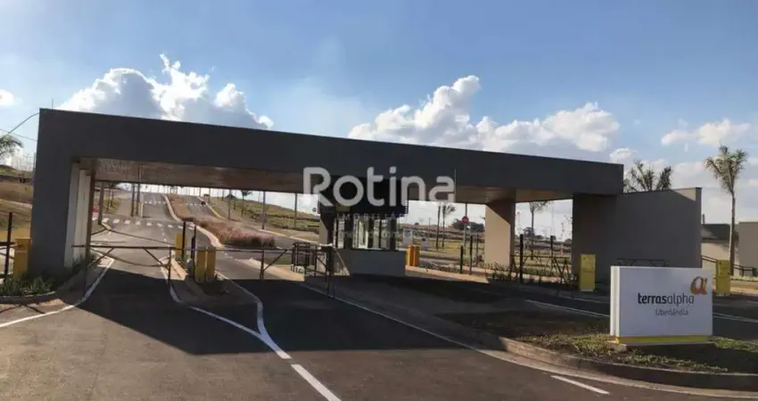 Terreno condomínio fechado à venda, cond. terras alpha - uberlândia/mg - rotina imobiliária