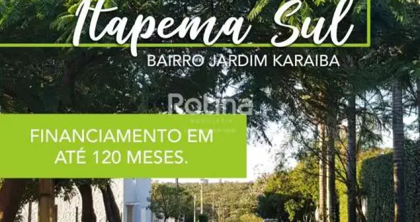 Terreno à venda, jardim karaíba - uberlândia/mg - rotina imobiliária