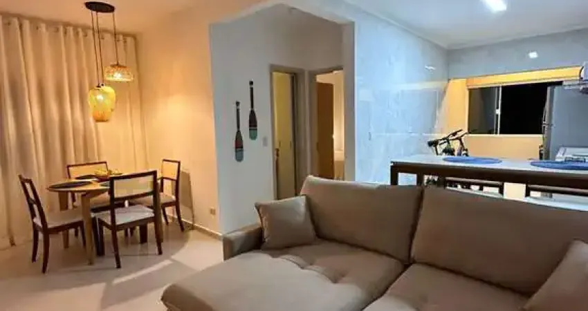Apartamento, caiçara - 1 dorm - 350 metros da praia - r$315 mil
