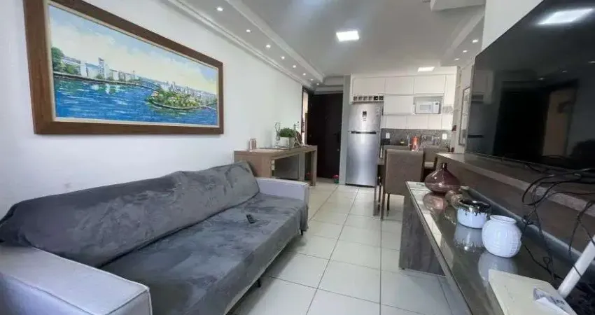 Jean charles / boa viagem : andar alto, varanda, 2 quartos, 1 vaga, área de serv, 55m² + lazer