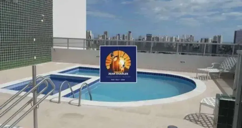 Jean charles / boa viagem: 2 quartos, varanda vista livre, rooftop, 1 vaga, 59m²