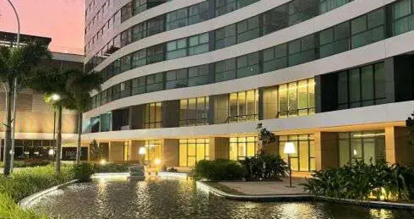 Jean charles / flat luxuoso, bellísimo acabamento, gesso, vista a mar, nascente, 1 vaga, 38 m²