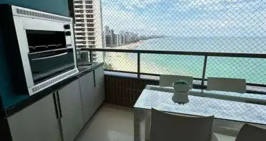 Jean charles / piedade : beira-mar, 5 qts, 4 suítes, banheira, mobiliado, 3 vagas + lazer completo