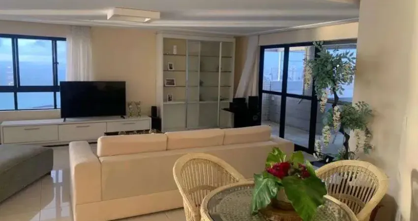 Jean charles / candeias: 5 quartos, 5 suites, 8 wc, 4 vagas, box, porcelanato, vista a mar, 387 m²