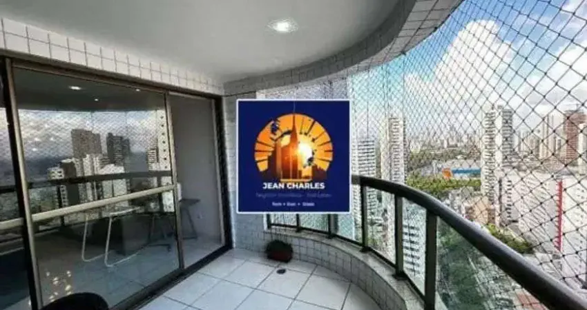 Jean charles/boa viagem: alto padrão, 04 qts, 03 suíte, 03 vaga, porcelanato, varanda 173m²