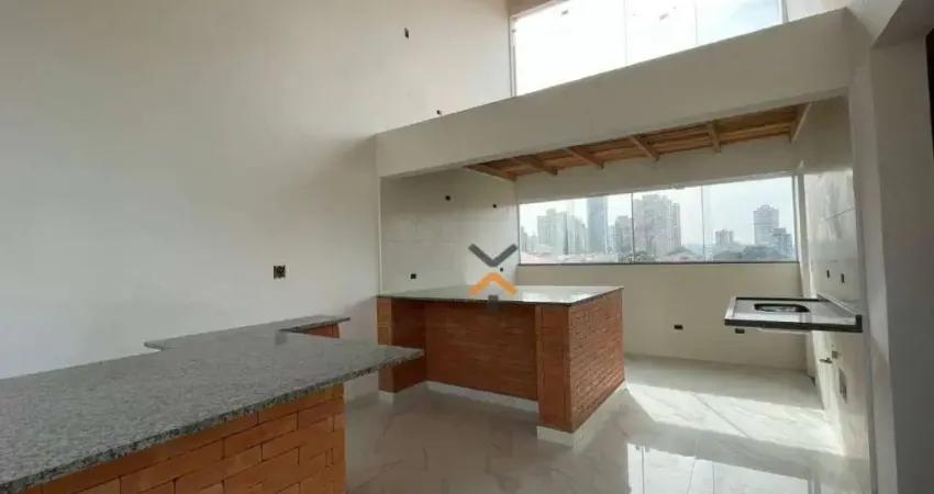 Cobertura com 2 dormitórios à venda, 110 m² por r$ 620.000,00 - campestre - santo andré/sp