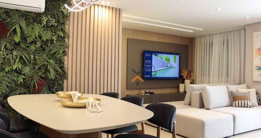 Apartamento com 3 dormitórios à venda, 79 m² por R$ 747.740,51 - Vila Valparaíso - Santo André/SP