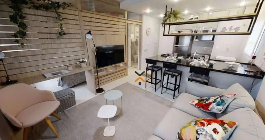 Apartamento com 1 dormitório para alugar, 36 m² por R$ 2.935,79/mês - Jardim Jamaica - Santo André/SP