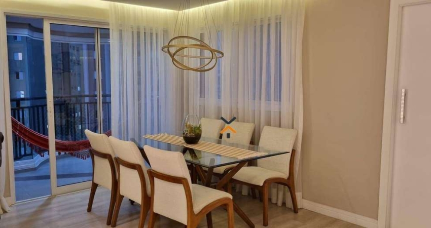 Apartamento com 3 dormitórios à venda, 128 m² por R$ 1.170.000,00 - Vila Valparaíso - Santo André/SP