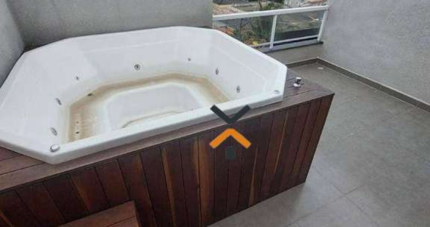 Cobertura com 3 dormitórios à venda, 124 m² por R$ 810.000,00 - Vila Scarpelli - Santo André/SP