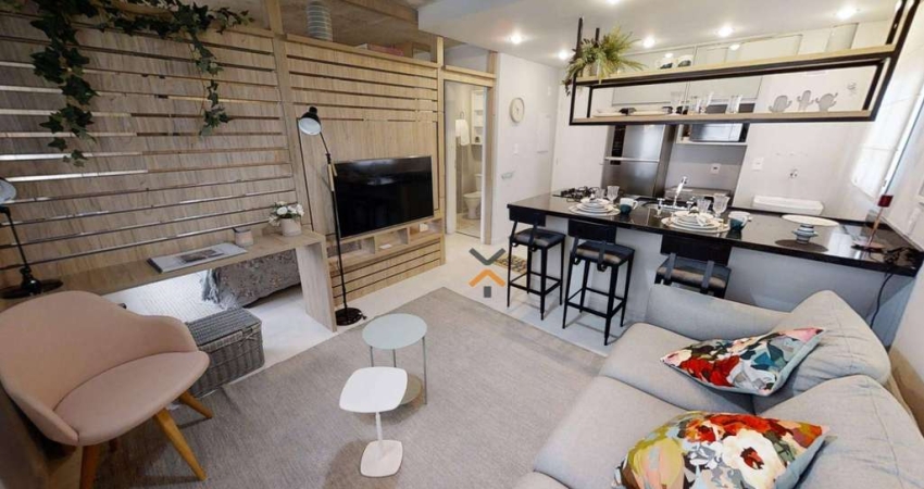 Apartamento com 2 dormitórios, 47 m² - venda por R$ 363.000,00 ou aluguel por R$ 2.914,49/mês - Jardim Jamaica - Santo André/SP