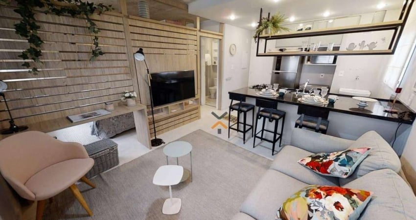 Apartamento com 2 dormitórios, 47 m² - venda por R$ 363.000,00 ou aluguel por R$ 2.914,49/mês - Jardim Jamaica - Santo André/SP