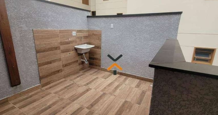 Cobertura com 2 dormitórios à venda, 84 m² por R$ 590.000,00 - Vila Bastos - Santo André/SP