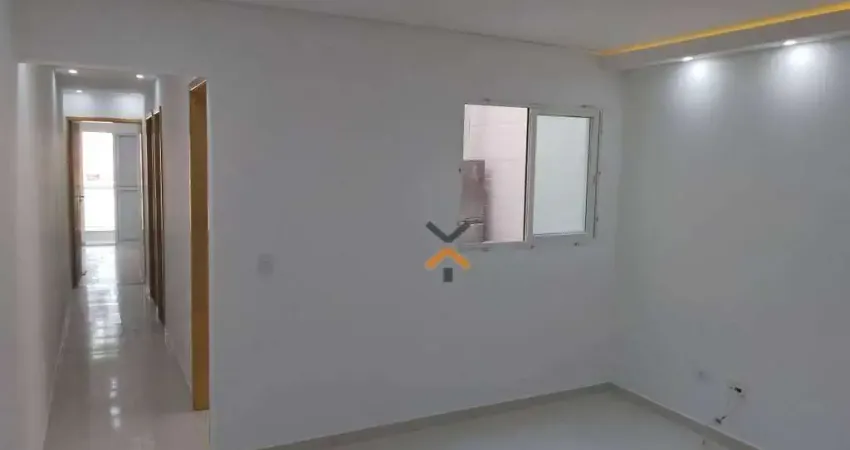 Apartamento com 2 dormitórios para alugar, 55 m² por R$ 1.860,00/mês - Jardim das Maravilhas - Santo André/SP