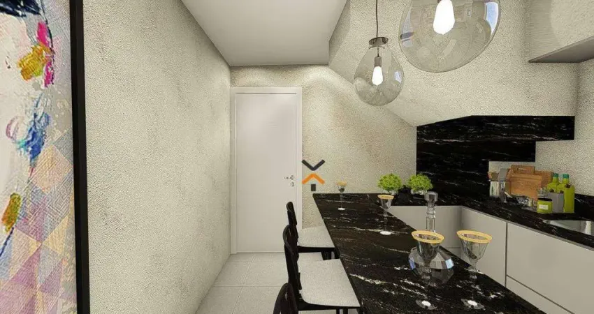 Cobertura com 2 dormitórios à venda, 83 m² por r$ 450.000,00 - vila eldízia - santo andré/sp