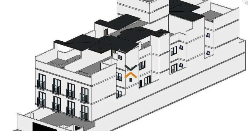 Cobertura com 2 dormitórios à venda, 94 m² por r$ 495.000,00 - vila valparaíso - santo andré/sp