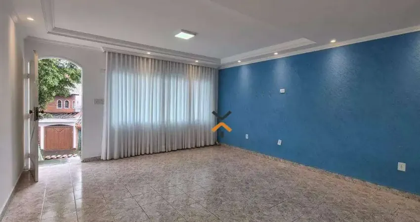 Sobrado com 3 dormitórios para alugar, 120 m² por r$ 3.241,00/mês - jardim do estádio - santo andré/sp